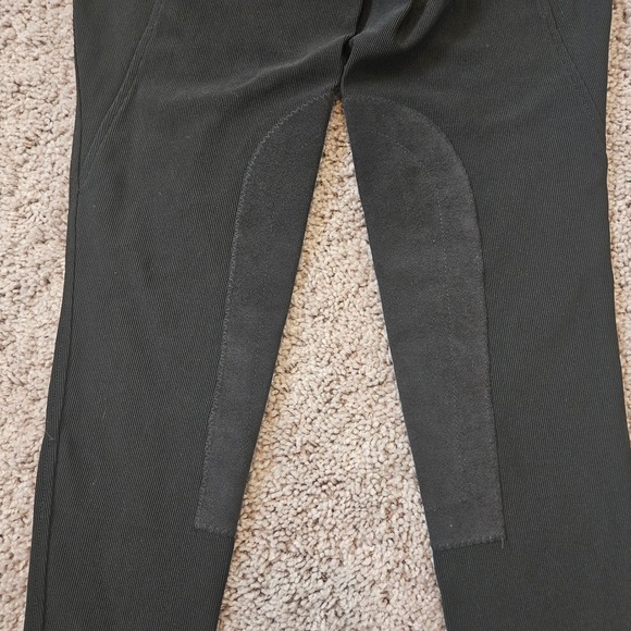 Kerrits Equestrian Knee Patch Riding Breeches Tights Womens Size L Black Horse - Picture 7 of 10